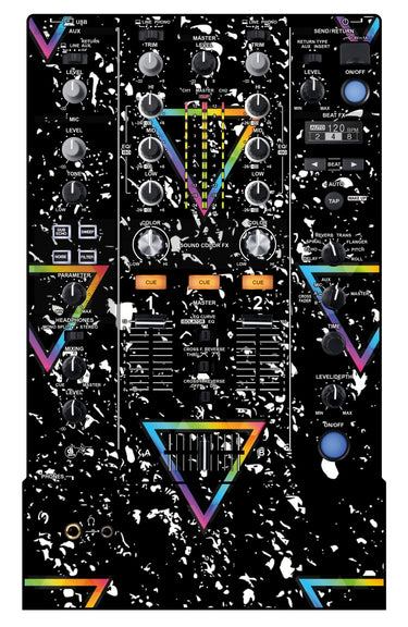 Pioneer DJ DJM 450 Skin Minimal Rainbow